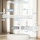 Mzmaxy Cable Management 25 Cable Management Under Desk No Drill Metal Cord Organizer with Clamp for Standing Desk Cable Organizer for Home Office White