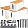 YUANYE Cable Management Box Cable Management Kit for Power Strip to Hide WiresCord Organizer BoxesSafe ABS Material Wire Organizer of Cable Clips Sleeve for Home Office3Pack128PCSWhite
