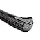 MGI SpeedWare Braided SplitSleeve Wire Loom for HighTemperature Automotive Harness and Home Cable Management 25 feet 12