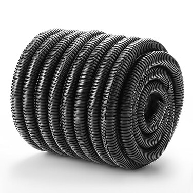 YCLYC 14 inch 33ft Wire Loom Black Split Loom Outdoor Cord Protector Flexible Wire Conduit Automotive Wire Protector Tubing