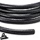 YCLYC Wire Loom 12 inch 10ft Split Loom Cord Protectors from Pets Wire Protector Tubing Flexible Wire Conduit Electrical Cord Cover for Automotive Black
