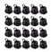 Fielect 60Pcs Round Cable Wire Strain Relief Bush Grommet 6N4 Strain Relief Bushing Electric Cable Protection Cord Buckle