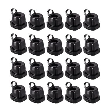 Fielect 60Pcs Round Cable Wire Strain Relief Bush Grommet 6N4 Strain Relief Bushing Electric Cable Protection Cord Buckle