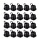Fielect 60Pcs Round Cable Wire Strain Relief Bush Grommet 6N4 Strain Relief Bushing Electric Cable Protection Cord Buckle