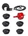 Bicafa 6 Pack Desk Grommet 2 Inch 50 mm BiMetal Hole Saw Kit with Cord Wrap Coiled Tube Management2 m Cable Sleeve Organizer with Table Hole Cover