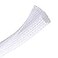 CrocSee 10ft 12 inch Braided Cable Management Sleeve Cord Protector SelfWrapping Split Wire Loom for TVComputerHome TheaterEngine Bay White