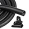 CrocSee 25ft 12 inch Flame Retardant Split Wire Loom Tubing with Installation Tool Flexible Wire Covers Cord Protectors Black