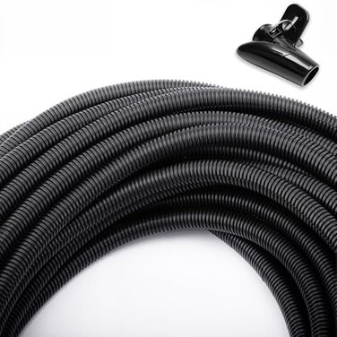 ZhiYo 50 FT 12 Wire Loom Split Tubing Auto Wire Conduit Flexible Cover Plastic Cover for Electrical Wires Cables High Temperature 40F to 257F