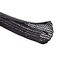 Alex Tech 25ft 12 inch Cord Protector Wire Loom Tubing Cable Sleeve Split Sleeving For USB Cable Power Cord Audio Video Cable Protect Cat From Chewing Cords Black