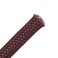Alex Tech 25ft 12 inch PET Expandable Braided Sleeving BlackRed Braided Cable Sleeve
