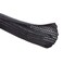 Alex Tech 25ft 18 inch Cord Protector Wire Loom Tubing Cable Sleeve Split Sleeving For USB Cable Power Cord Audio Video Cable Protect Cat From Chewing Cords Black