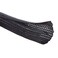 Alex Tech 25ft 18 inch Cord Protector Wire Loom Tubing Cable Sleeve Split Sleeving For USB Cable Power Cord Audio Video Cable Protect Cat From Chewing Cords Black