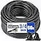 YesBes 60 FT Wire Loom 34 Inch Split Wire Loom Tubing Wire Conduit Wire Protector Tubing Black