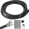 ALLWIN 12 Inch Wire Loom Split Tubing 10 ft Cord Protector Electric Wires Covers Automotive Wire Flexible Conduit Plastic Wire Cover with Cable Zip Tie