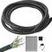 ALLWIN 12 Inch Wire Loom Split Tubing 10 ft Cord Protector Electric Wires Covers Automotive Wire Flexible Conduit Plastic Wire Cover with Cable Zip Tie