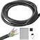 ALLWIN 14 Inch Wire Loom Split Tubing 30 ft Cord Protector Electric Wires Covers Automotive Wire Flexible Conduit Plastic Wire Cover with Cable Zip Tie 1430ft