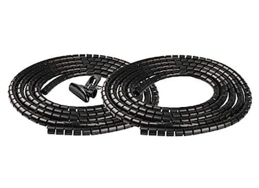 Chengsi Cable Sleeve Organizer 197ft Cord Wire Wrap Coiled Tube Sleeve Cable Management Sleeve for Home Office PC TV Black