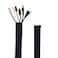 StangH Computer Cord Management Sleeve System Adjustable Cord Sleeves Wire Cover Concealer Wrap with Zipper Durable Tidy Cord Keeper for TVOffice TheaterHome Entertainment Black39 Inch Long 2 Pcs