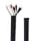 StangH Computer Cord Management Sleeve System Adjustable Cord Sleeves Wire Cover Concealer Wrap with Zipper Durable Tidy Cord Keeper for TVOffice TheaterHome Entertainment Black39 Inch Long 2 Pcs
