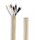 StangH Flexible Cable Management Sleeve with Zipper Extendable Cord Organizer System Wrap Wire Cable Cover Sleeve Holder Keep Home Office Clean Safe Protector for TVMedia Beige 39 Inches 2 Pcs