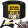 Kanayu Split Wire Loom Tubing Flame Retardant Wire Covering High Temperature Cable Sleeves Split Protector Cable Conduit for Industrial Electrical Automotive Marine14100 ftBlack
