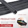 BuyUneed Black Braided Cable Management Sleeves Wire Loom Tubing Cord Protector SelfWrapping 1212Feet
