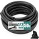 YesBes 50 FT Wire Loom 12 Inch Split Wire Loom Tubing Wire Conduit Wire Protector Tubing Black