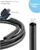 HSWC-TERMINAL 12 Inch Wire Loom Split Tubing 10 ft Cord Protector Electric Wires Covers Automotive Wire Flexible Conduit Plastic Wire Cover
