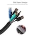 Secbolt Cord Protectors from Pets No Chew 10ft 12 inch Ultra Durable Cord Covers for Pets BiteResistant Cable and Wire Protector for Cats Dogs Rabbits Black