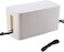 Resulzon Mini Cable Management Cord Cover Wire Hider Box Concealer Organizer Protector System for Home Theater Entertainment Center Office School Mini White