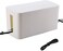 Resulzon Mini Cable Management Cord Cover Wire Hider Box Concealer Organizer Protector System for Home Theater Entertainment Center Office School Mini White