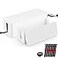 ShellKingdom Cable Management Box 2 Set Cable Organizer for Cable and Cord Management Storage and Holder to Cover and Hide Power Strips Cords White