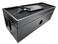 NEET Cable Management Box Large Computer Cord Organizer Hide and Conceal Power Cable Organizer Computers and Desks Black Stitched Leather
