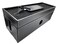 NEET Cable Management Box Large Computer Cord Organizer Hide and Conceal Power Cable Organizer Computers and Desks Black Stitched Leather