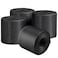 WILLBOND 4 Pack 10 ft x 3 Inch Cable Floor Strip Cable Cover Cords Carpet Protector Management Hook and Loop Tape for Wires on Floor Cords and Prevent a Trip Hazard Black