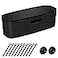 Naeety Cable Management Box Large Cord Organizer Box to Hide Power Strip Under Desk TV Computer Wires Cable Organizer Box with Baby Proofs Desk Cord Organizer for HomeOffice Black