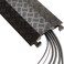 Checkers 1 Channel 3 Long Light Duty Drive Over Cable Protector for Multiple 1 Lines Floor Cable Cover for Walkways and Driveways Made in The USA from Durable Polyurethane Black FL1X4B