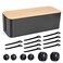TuweChen Cable Management Box Wooden Style Large Cord Organizer to Hide Wires Power Strips Desk Computer Cable Organizer Safe ABS Material 16 L x 62 W 53 H for Home Office Black