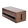 Changsuo Cable Management Box Wooden Cord Organizer Box for Extension Cord Power Stripe Surge Protector Wire Management Concealer Cover Hider for Desktop Home Office Kitchen Brown