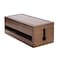 Changsuo Cable Management Box Wooden Cord Organizer Box for Extension Cord Power Stripe Surge Protector Wire Management Concealer Cover Hider for Desktop Home Office Kitchen Brown