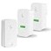 linbell Door Bell Ringer Wireless Batteryless Wireless Doorbell Loud Enough Smart Remote Wireless Doorbells for Home Apartment Classroom Office One SelfPowered Push Button Two Plug in Receivers White