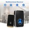 AURTEC No Battery RequiredWireless Doorbell Waterproof Door Chime Kit with 1 Plugin LED Flash Receivers 2 Press Selfpowered Transmitter 51 Chimes and 4 Volume Levels Black