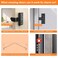 PEF AntiTheft Door Mount for Eufy E340 NoDrill Adjustable Mounting Bracket with Eufy Doorbell E340 Not Blocking Doorbell Sensor Apartment Door Bell Kits for Renters Black