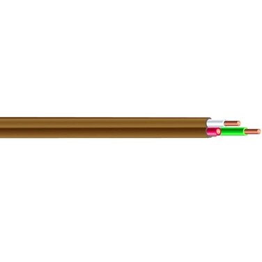 Southwire 64168845 183 500Feet 3 Conductor Thermostat Wire 18Gauge Solid Copper Class 2 PowerLimited Circuit Cable Brown