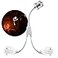 Feekoon 1 Pcs 2 in 1 Light Socket to Plug Adapter Convert E26E27 Bulb Socket to 2 Pieces 3 Prong Outlet with Extension Cord Flexible Light Bulb Socket Converter Suitable for Porch Patio Garage Use Whi