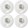 Saysurey 4 Pcs E26 Medium Base Ceiling Lamp Holder Keyless Light Sockets White Bulb Socket Incandescent Fluorescent CFL Lamp Holder 660w 250v Phenolic Resin