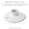 Saysurey 4 Pcs E26 Medium Base Ceiling Lamp Holder Keyless Light Sockets White Bulb Socket Incandescent Fluorescent CFL Lamp Holder 660w 250v Phenolic Resin