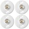 Saysurey 4 Pcs E26 Medium Base Ceiling Lamp Holder Keyless Light Sockets White Bulb Socket Incandescent Fluorescent CFL Lamp Holder 660w 250v Phenolic Resin