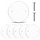 Shimeyao 6 Pack Ceiling Round Cover Plate 20 Pcs M35 Screws 43 Junction Box Covers Holes Spaced 27 White Round Blank Covers Flat Electrical Cover for Fan Ceiling Light Junction Box Switch