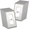 CML Hardware CML Duplex Receptacle Metal Wall Plate 1Gang Stainless Steel Outlet Covers 20 Pack Corrosion Resistant Switch Plates 430 SS Standard Size Brushed Finish Silver